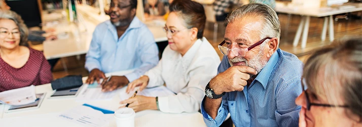 Senior Folks At Wellness Seminar